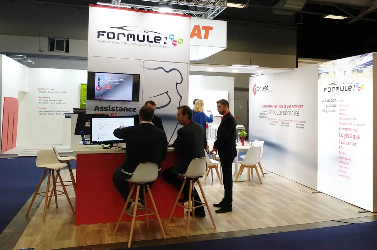 Le stand d'IN Concept au salon Equip'Auto 2019